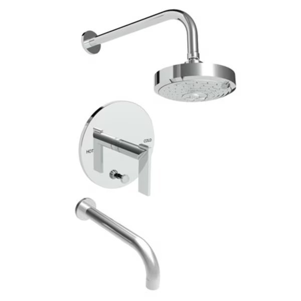 Balanced Pressure Tub & Shower Trim Set in Polished Chrome, Newport Brass, Mfr#: 3-2482BP/26